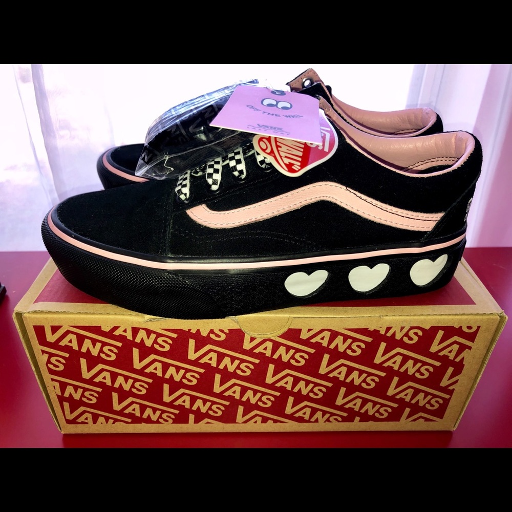 Sz 6.5 Rare Vans x Lazy Oaf Old Skool Platforms